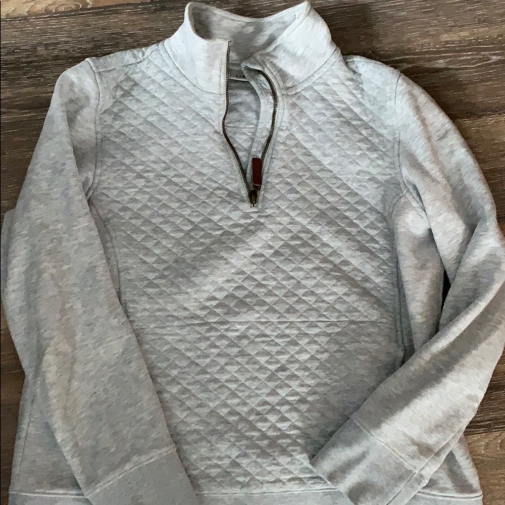 LL Bean Quilted Pullover
